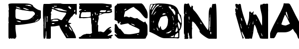 Prison Walls font preview